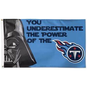 NFL Tennessee Titans x Star Wars Darth Vader Flag Banner 3x5 Blue USA Made NEW
